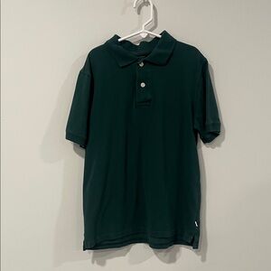 Forest Green Kids Polo Shirt Collar Short Sleeve